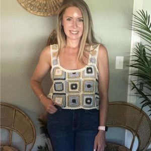 River Crochet Tank
